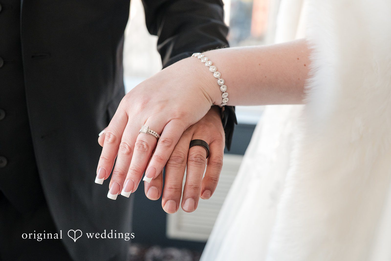 Peter + Aimee Elegant ring close-up photography at Hilton Portland Downtown