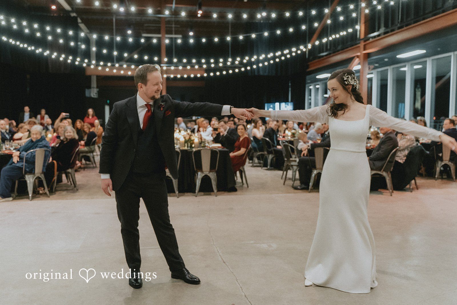 Spencer + Hilary The couple takes their first dance