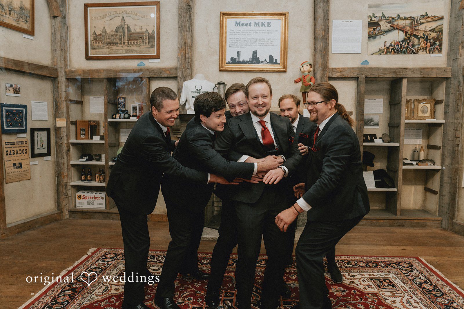 Spencer + Hilary The groom and his groomsmen