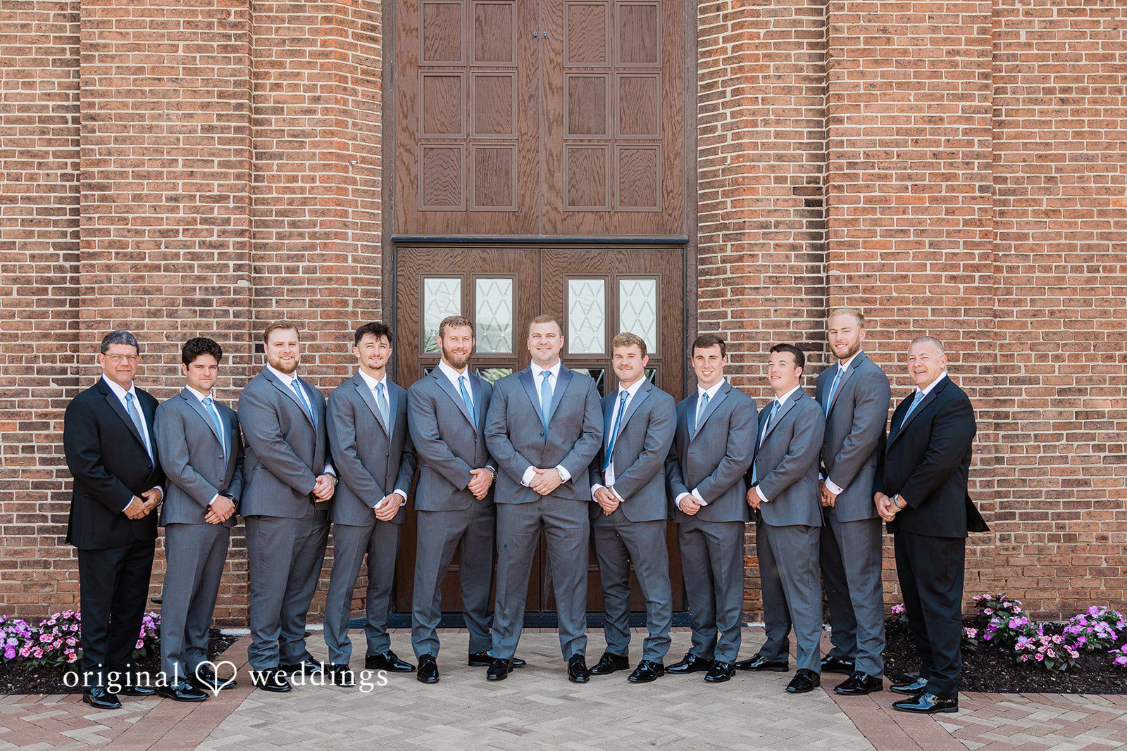 The groom and his groomsmen