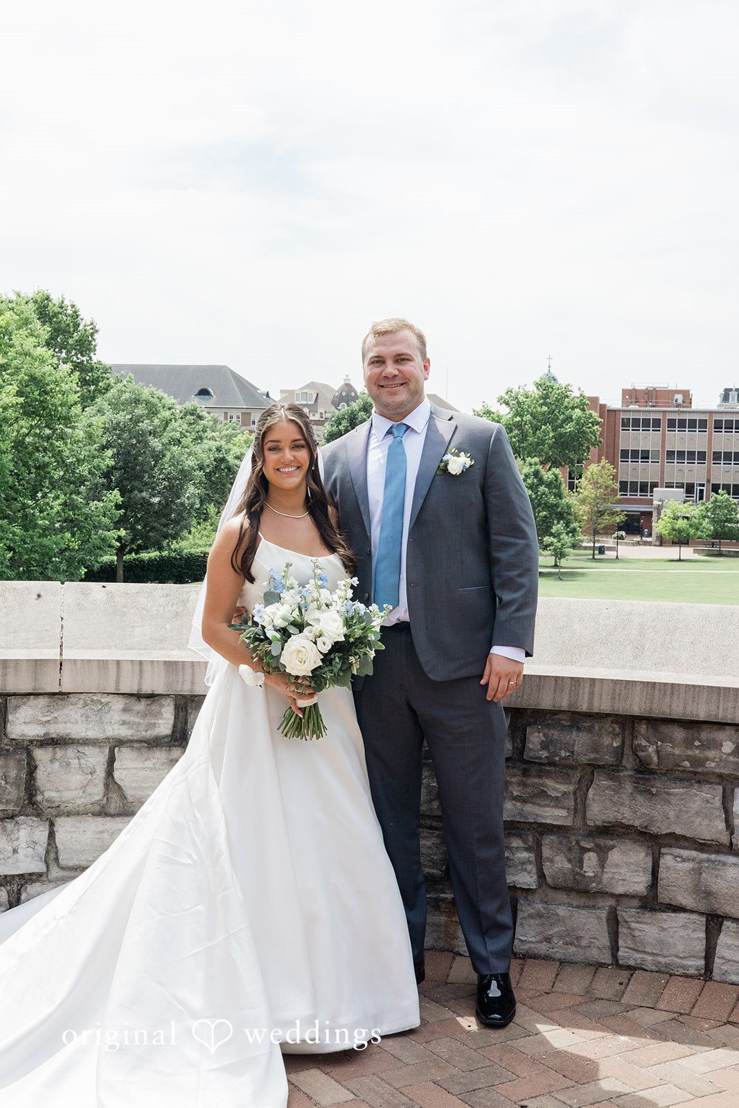 A stunning portrait of the couple at Lake Lyndsay Event Center