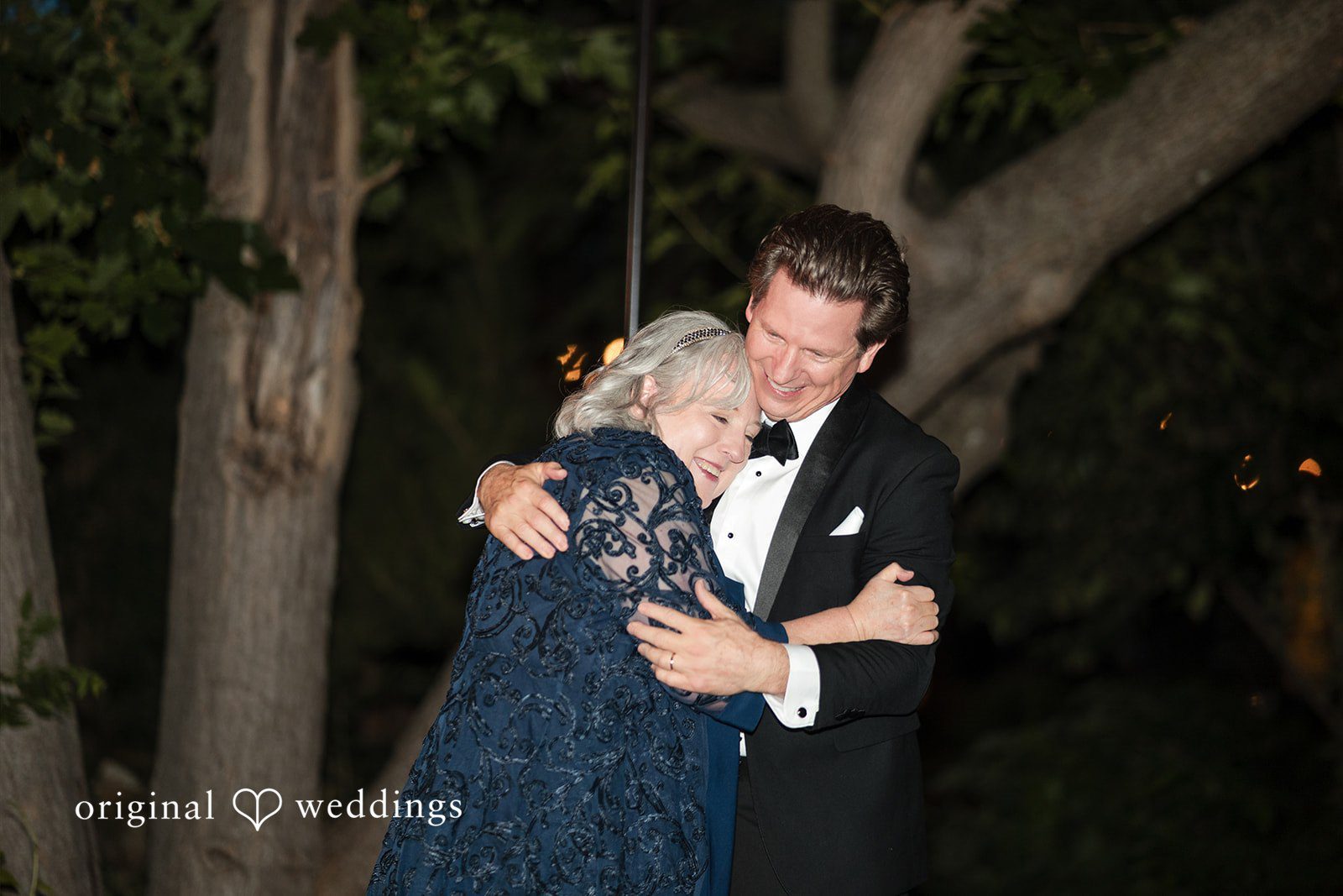 Bride and groom sharing their first dance