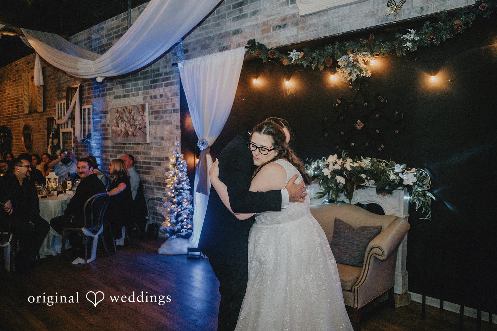 Daniel + Amanda Emotional moment of bride with someone