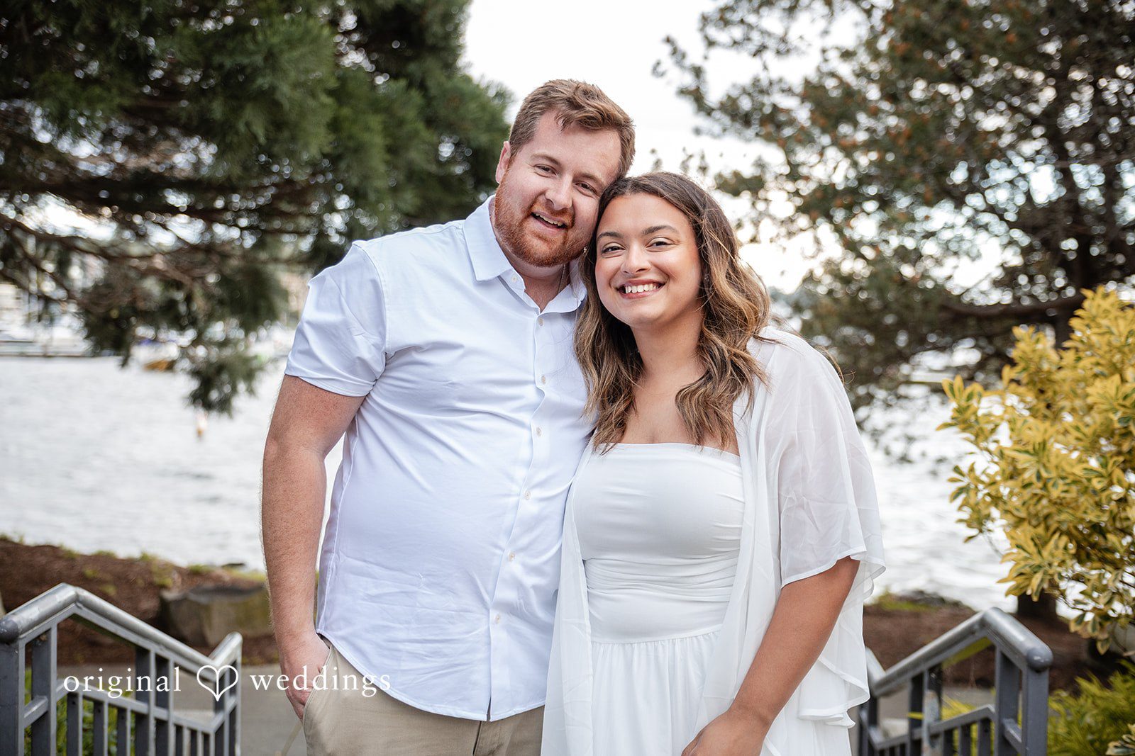 The couple shows deep excitement
