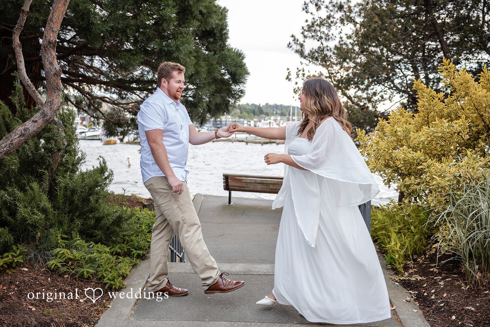 The couple plays through