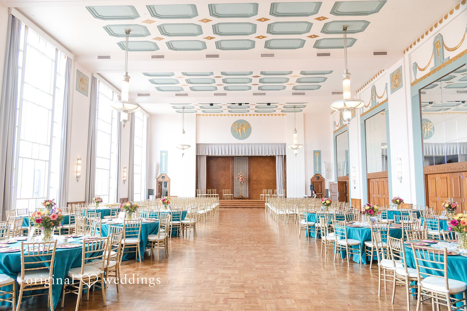 The ballroom at the Meinders Hall of Mirrors