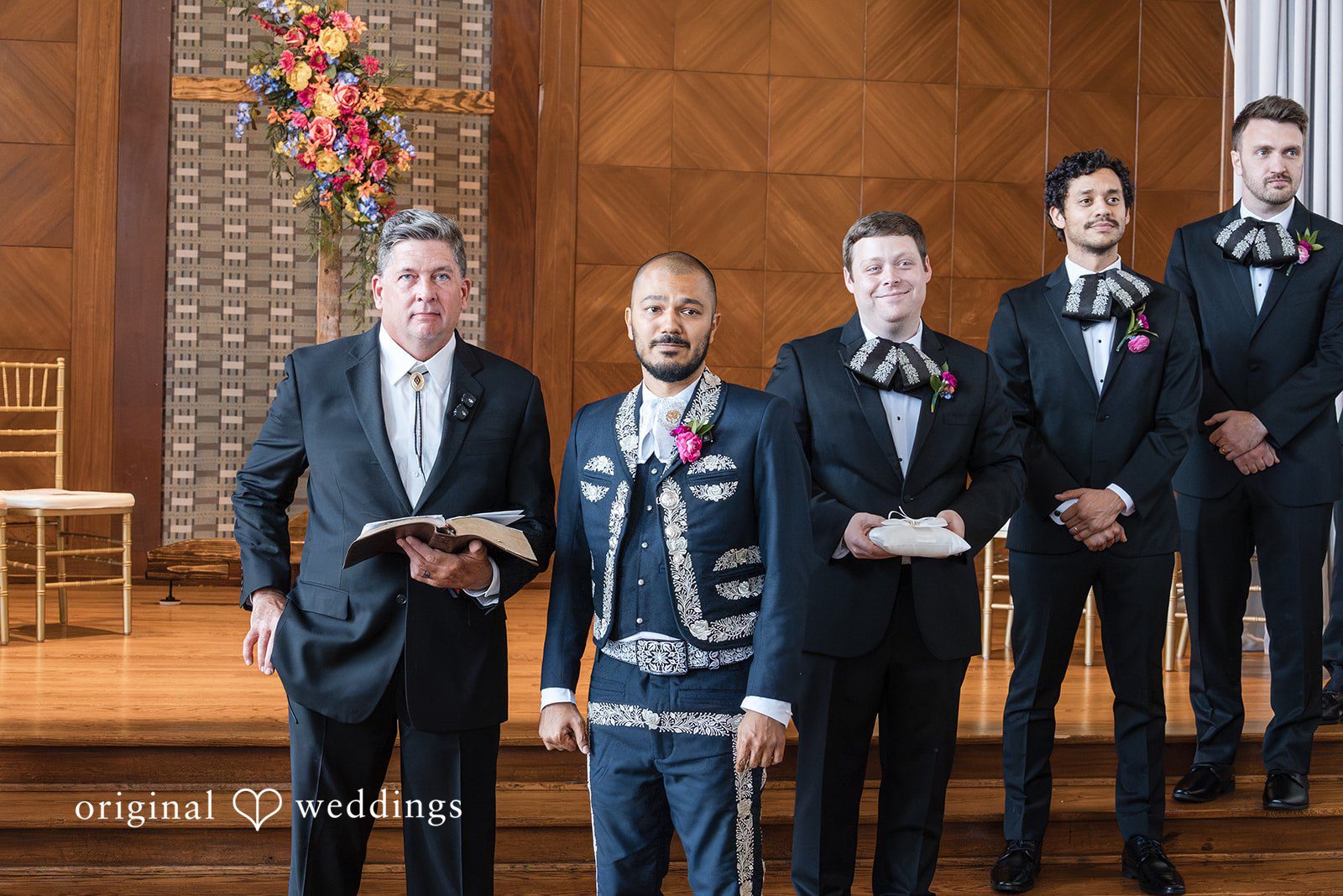 The groom anticipates the bride