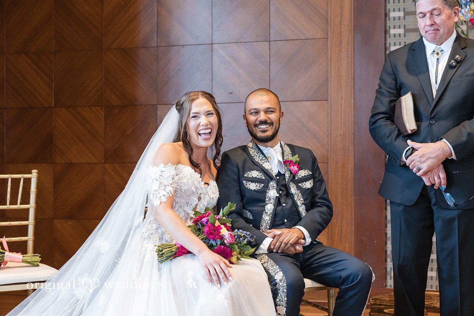 Our Oklahoma City wedding photographers captured a joyful portrait of the couple