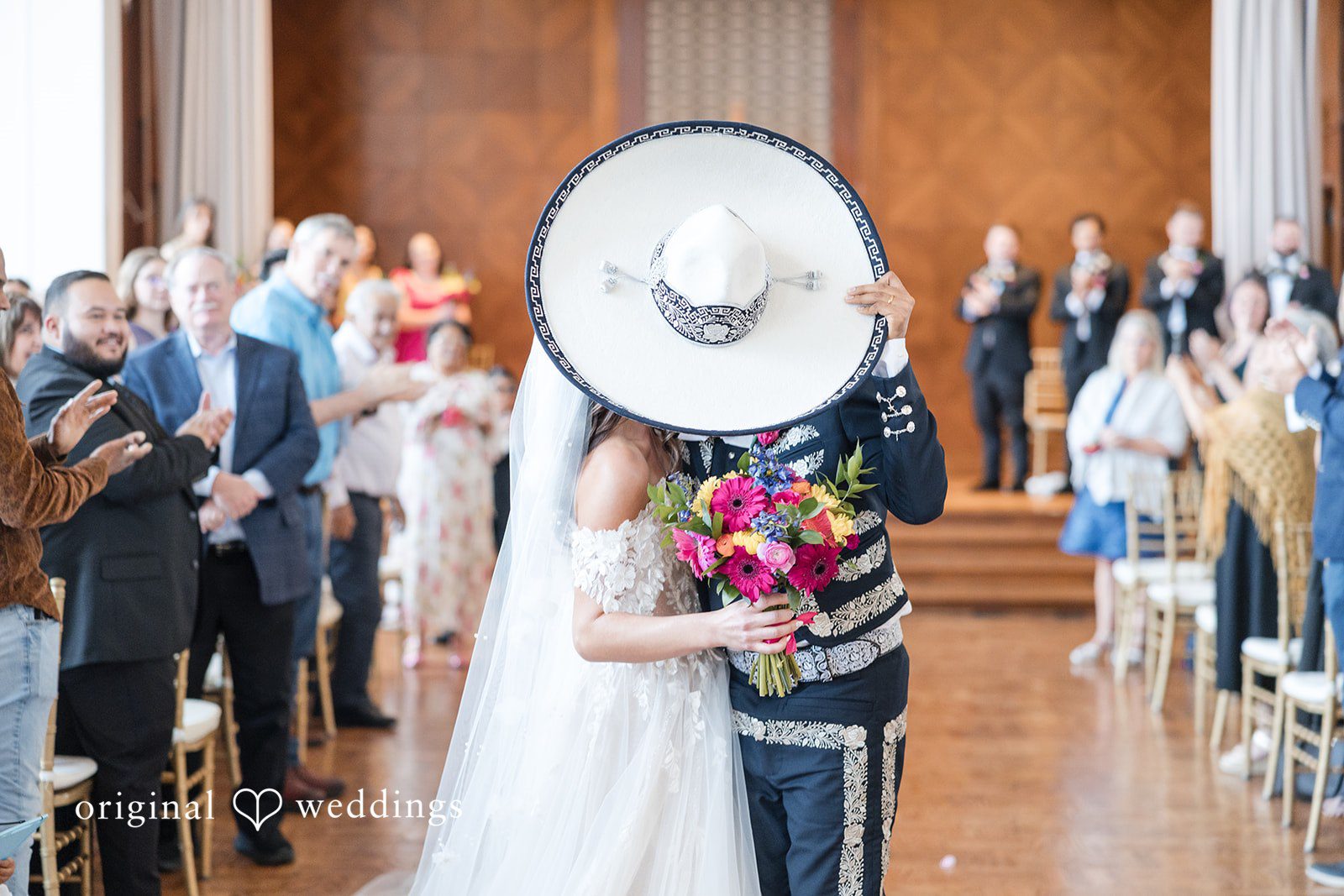 A stylish portrait of the couple
