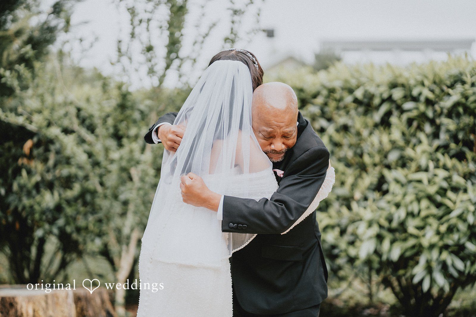 Destiny + Daniel An emotional moment the bride and her father shared a hug