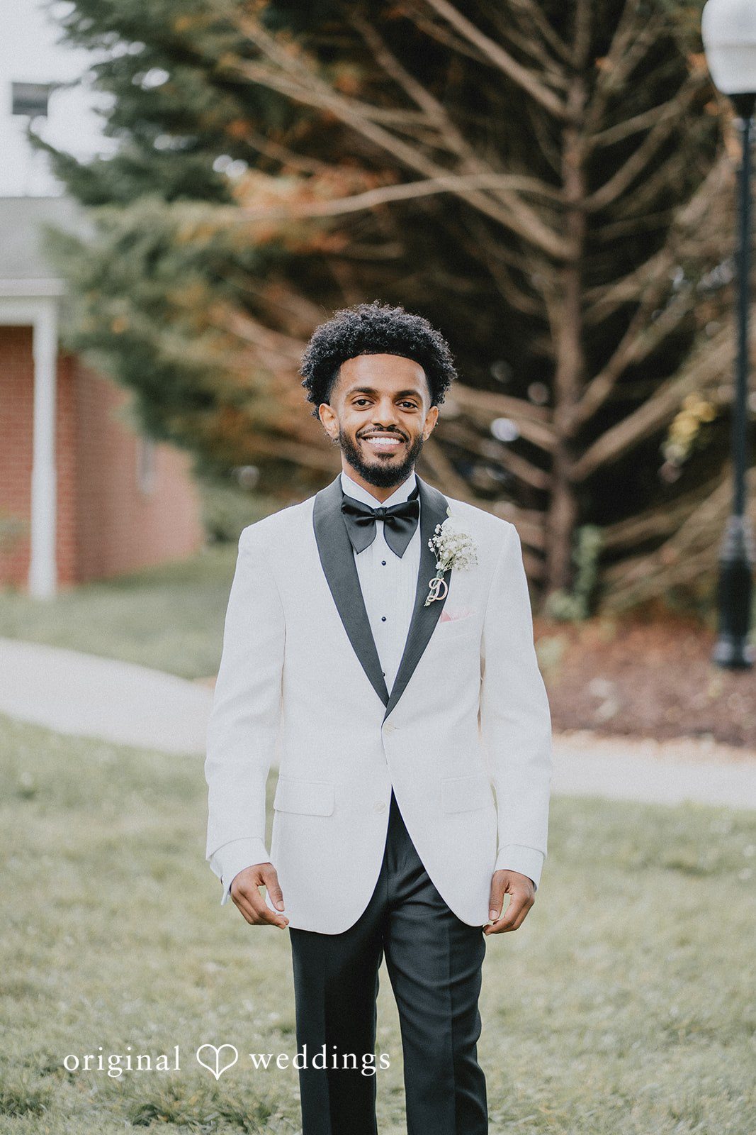 Destiny + Daniel Our DC wedding photographers captured a stunning portrait of the groom before the wedding ceremony