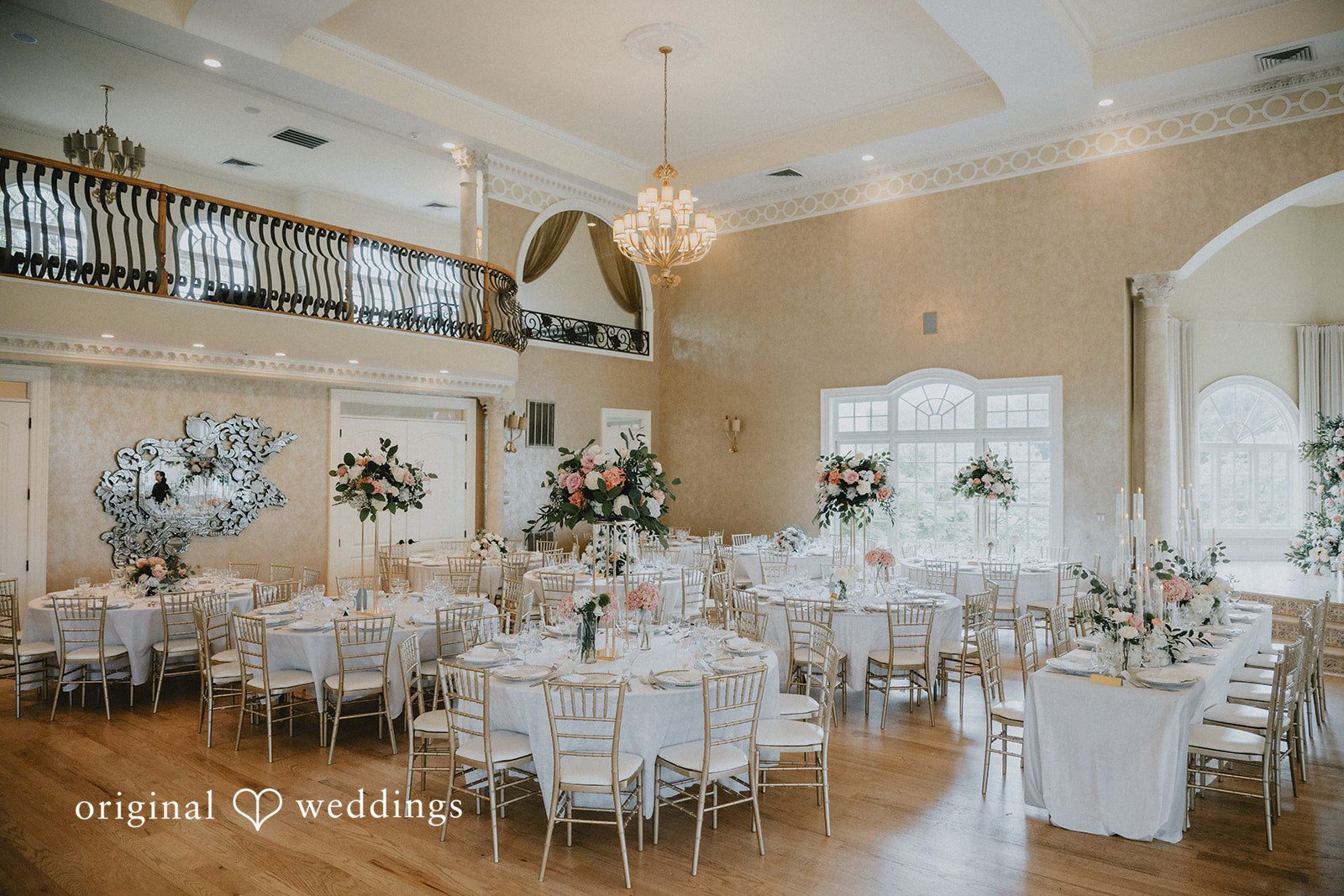 Destiny + Daniel The wedding reception hall at Morais Vineyard & Winery