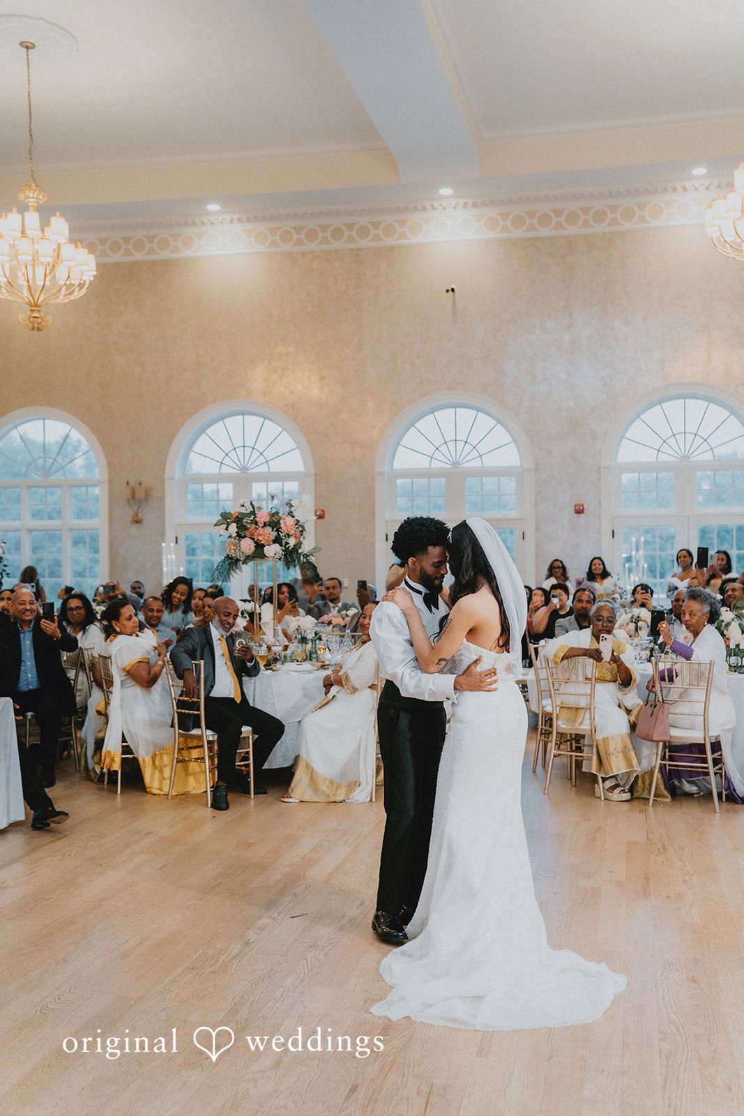 Destiny + Daniel The couple at the wedding reception