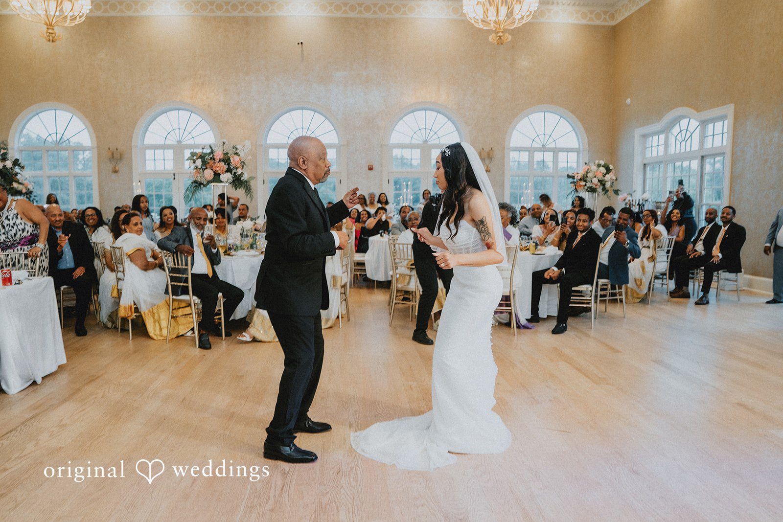 Destiny + Daniel The bride dances with her father