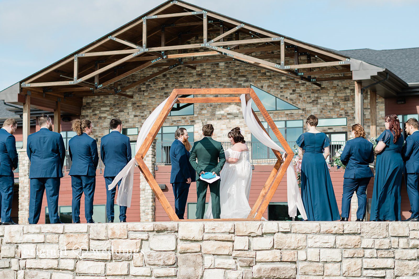 The Mozingo wedding ceremony
