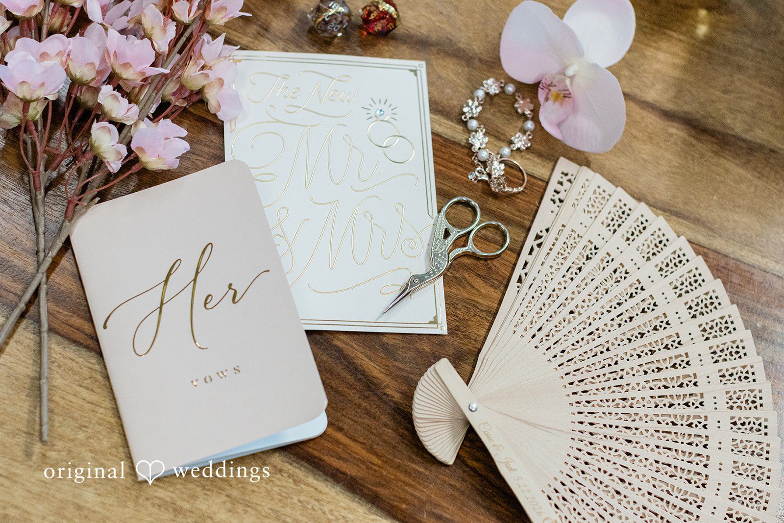 The wedding vows and other accessories