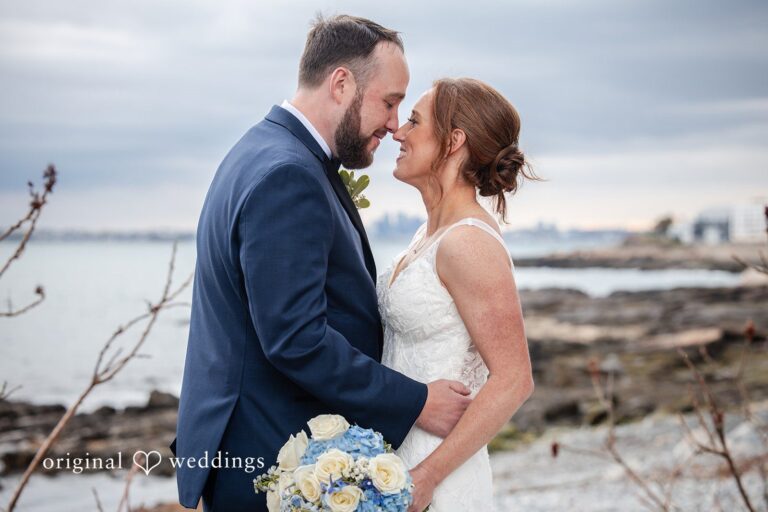 Oceanview of Nahant wedding captured by Original Weddings Boston Wedding Photographers featuring a romantic waterfront celebration