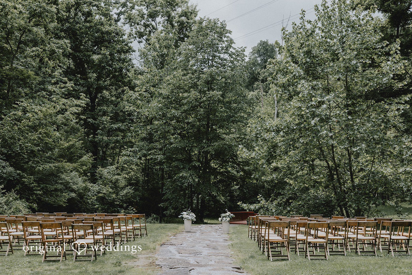 Wedding ceremony setup captured by Cincinnati Wedding Photographers