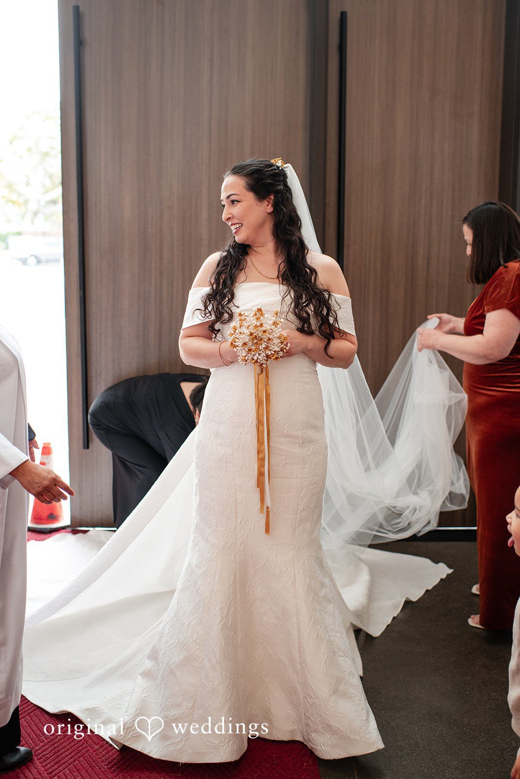 Paulina + Steve Bride getting ready before the wedding ceremony