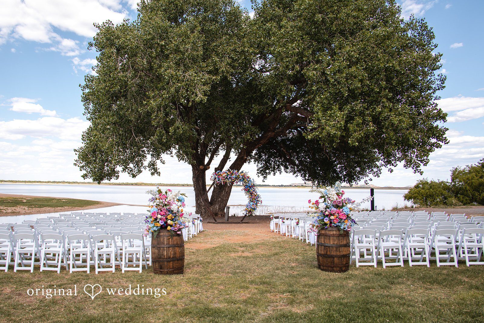 Brekyn + Benjie The beautiful wedding ceremony space at Quartz Mountain State Park