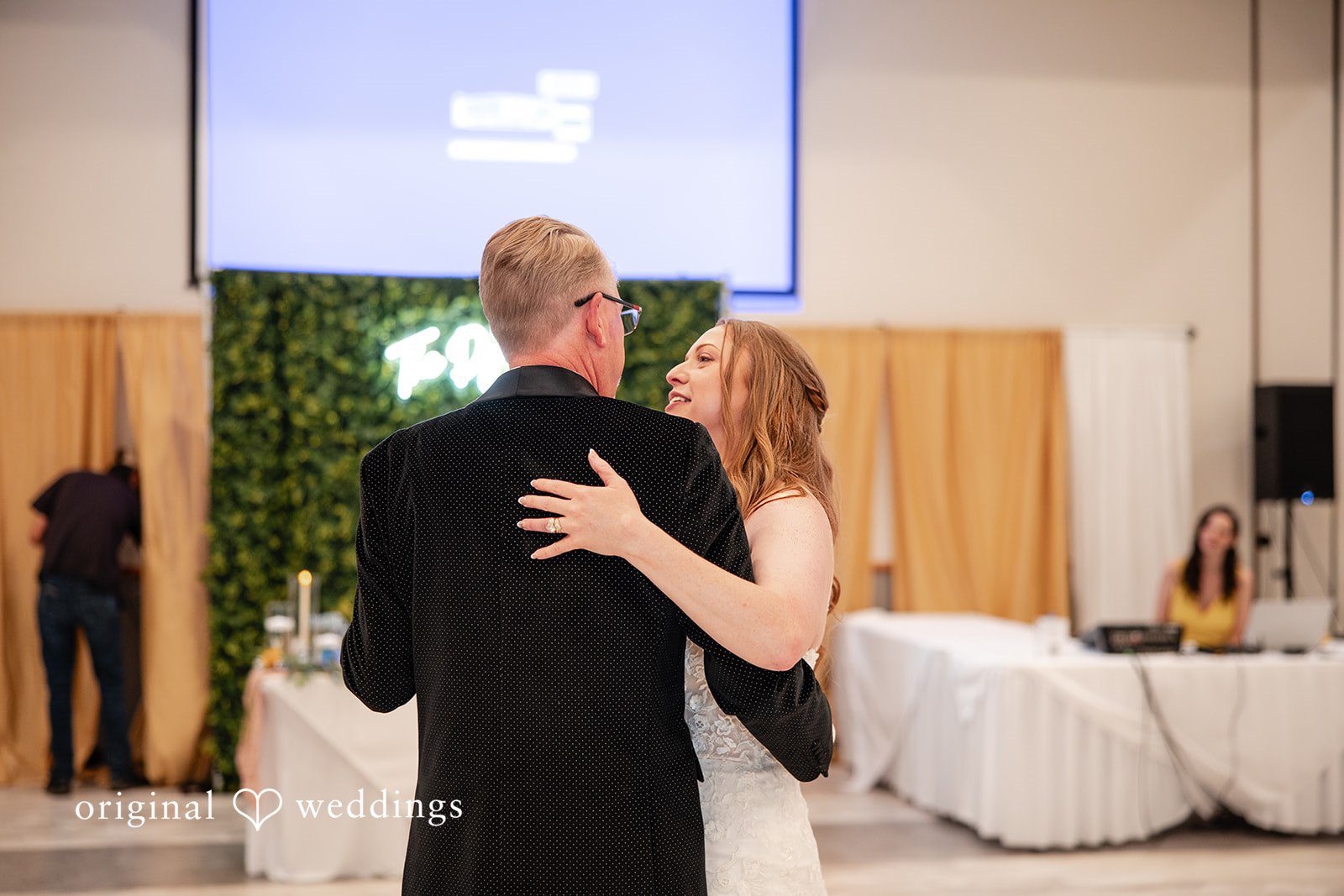 Brekyn + Benjie The bride dances with her father