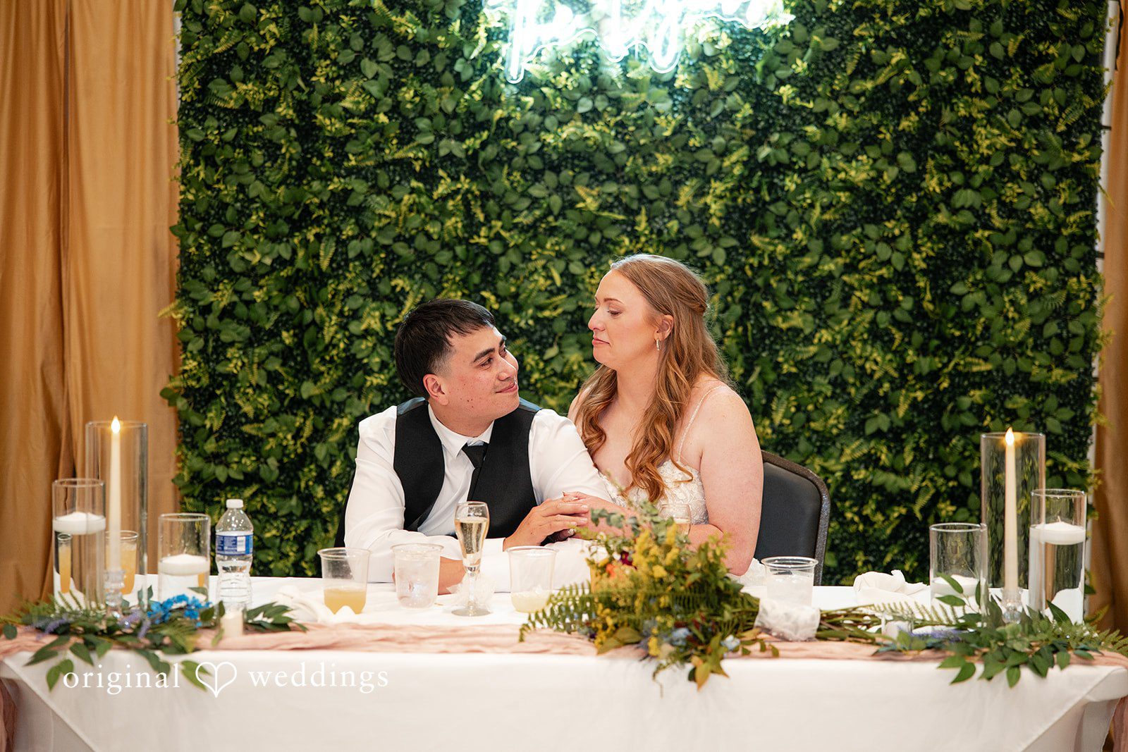 Brekyn + Benjie The couple in their wedding reception