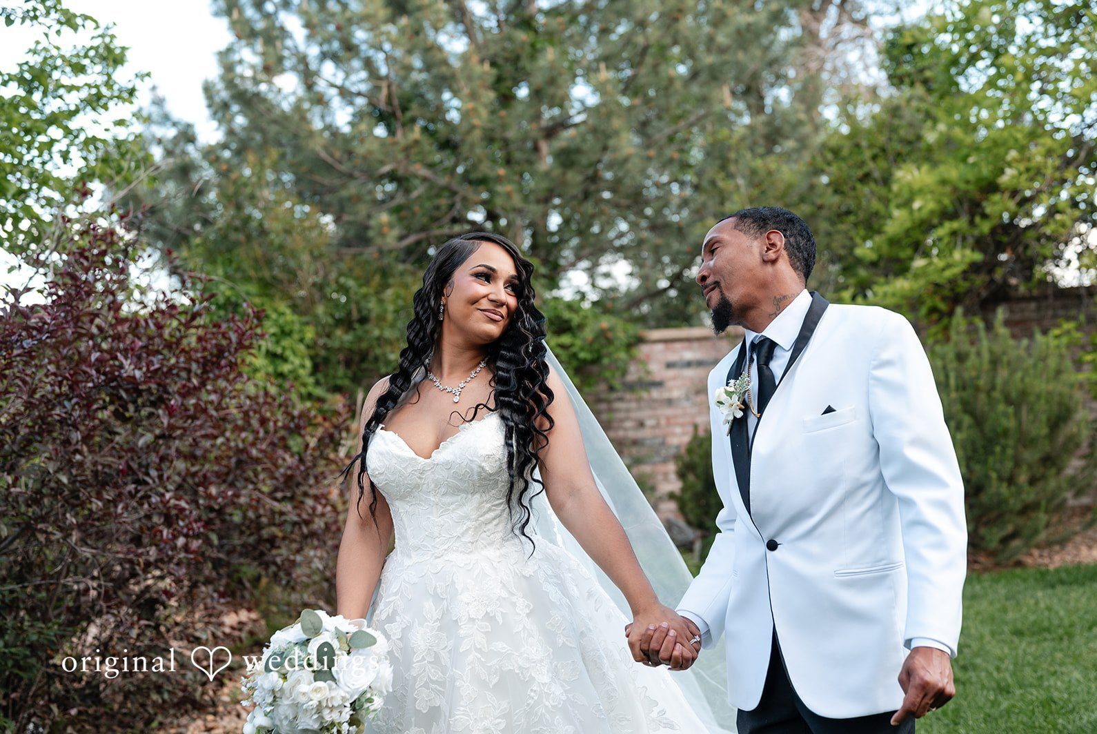 Stunning Portrait of couple at Radiance Event Center by Denver Wedding Photographers from Original Weddings.