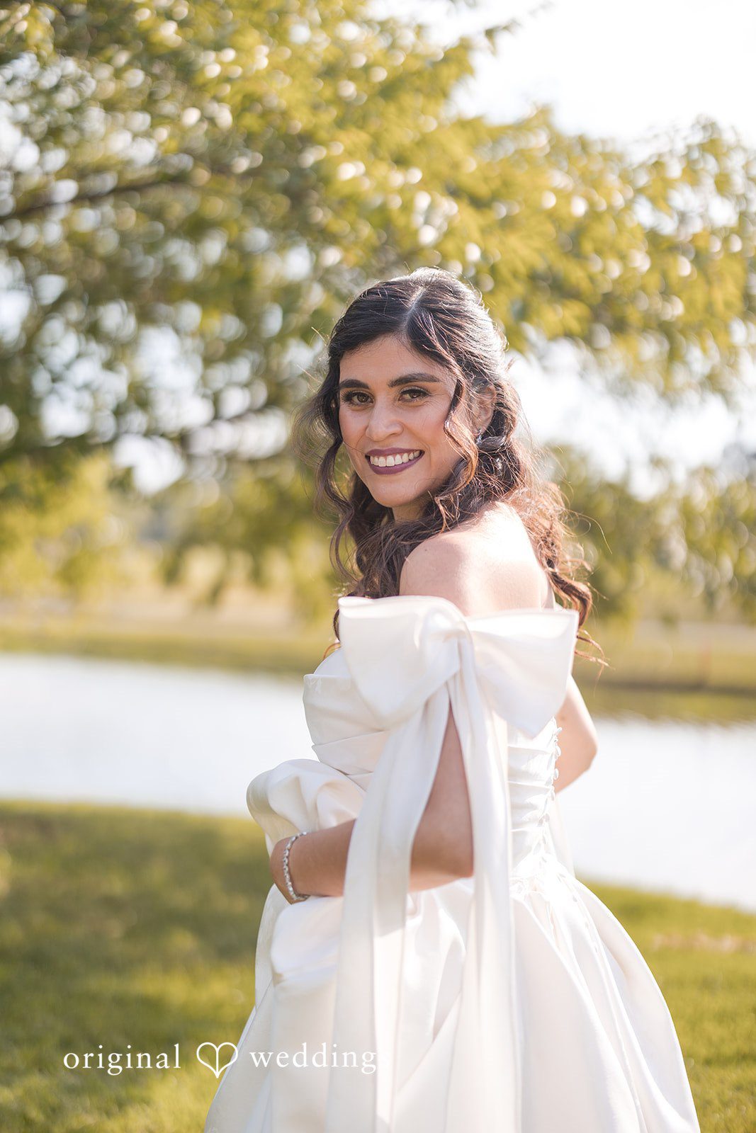 A stunning portrait of the bride