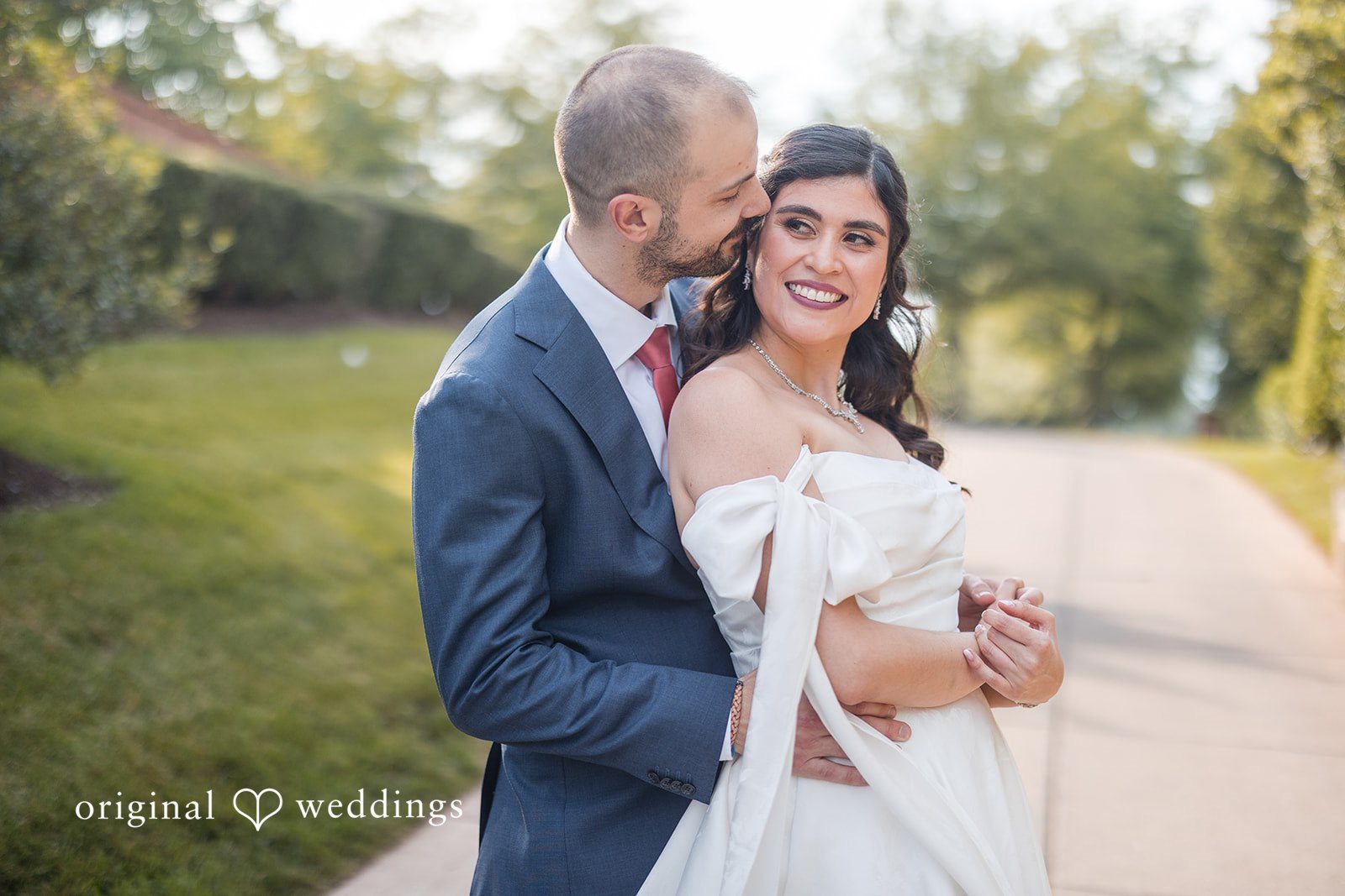 A romantic portrait in the outdoors