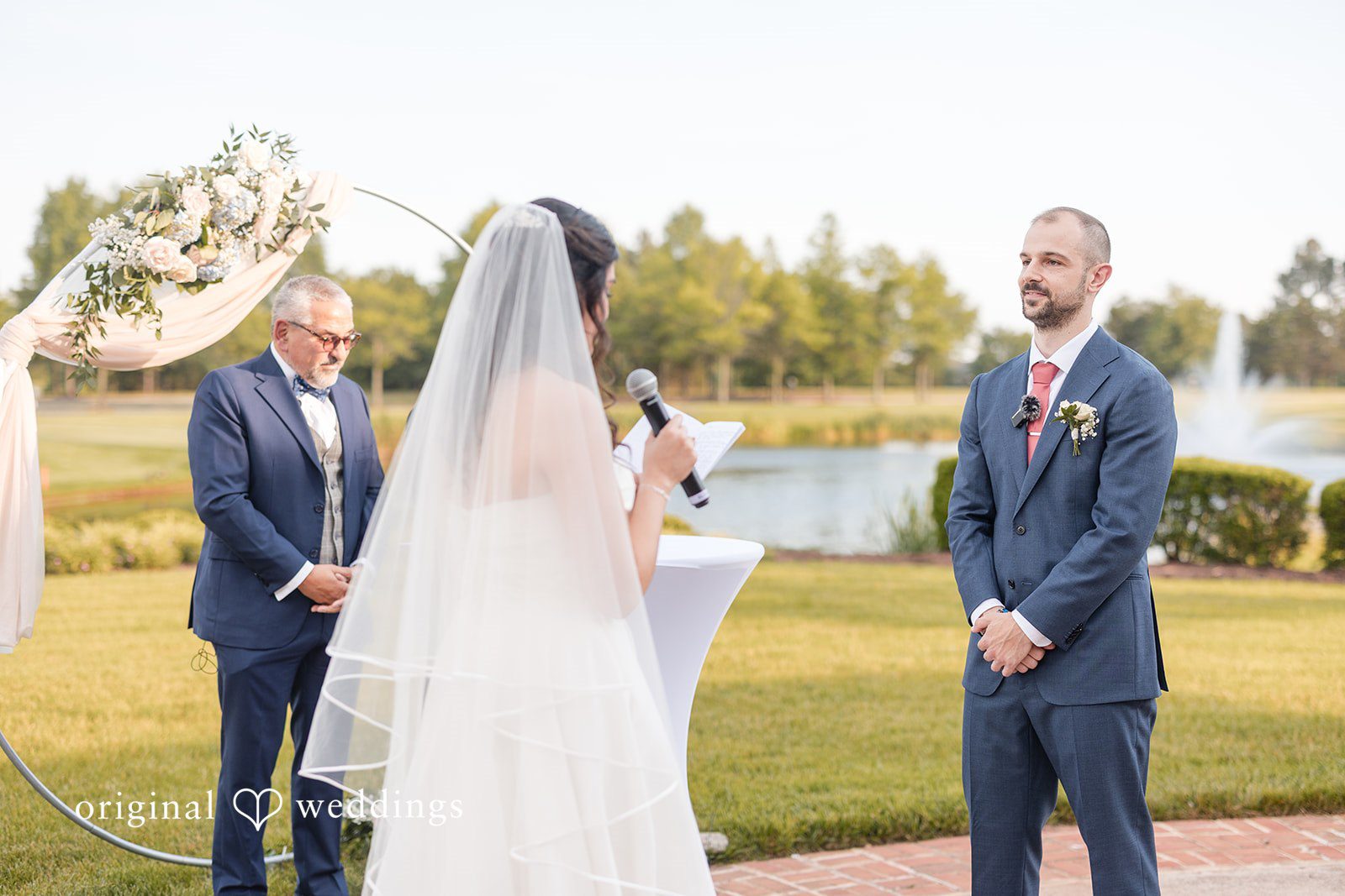 Our DC wedding photographers captured the moment the bride read her vows