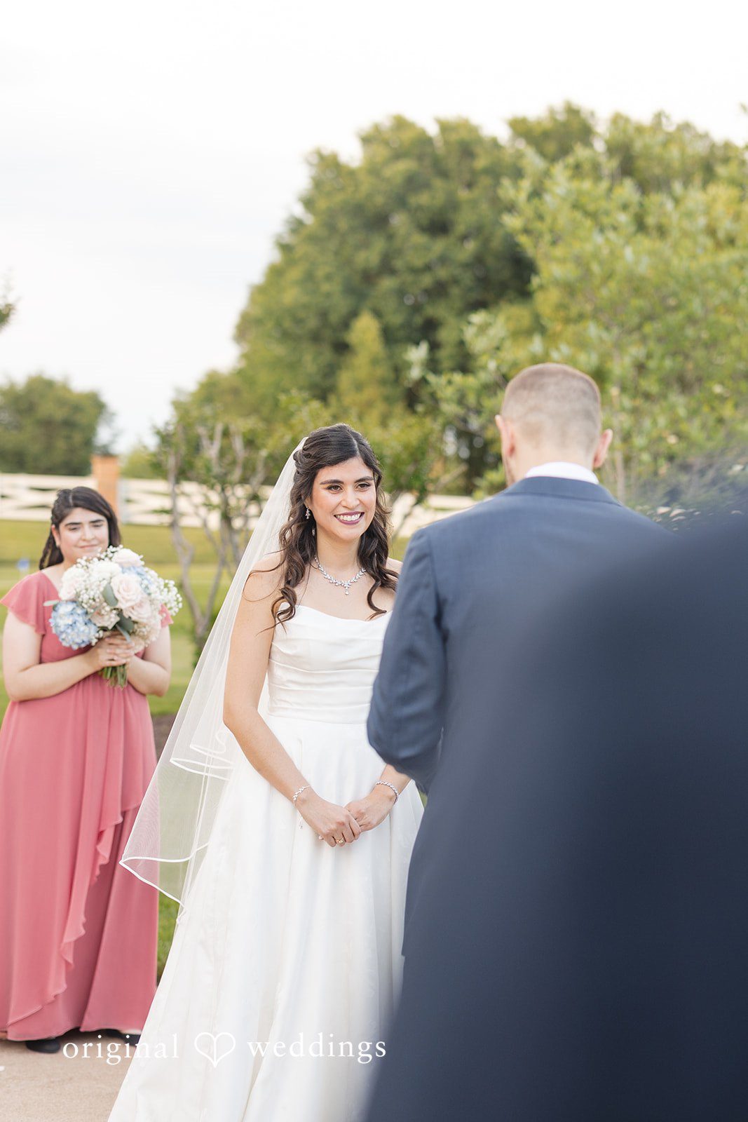 Moment from the wedding ceremony
