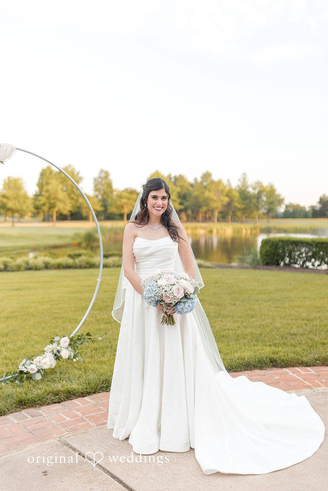 A stunning portrait of the bride