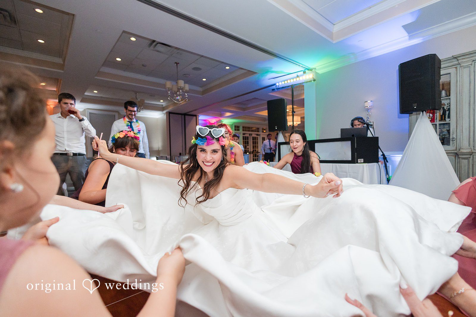 Beautiful dance move by the bride