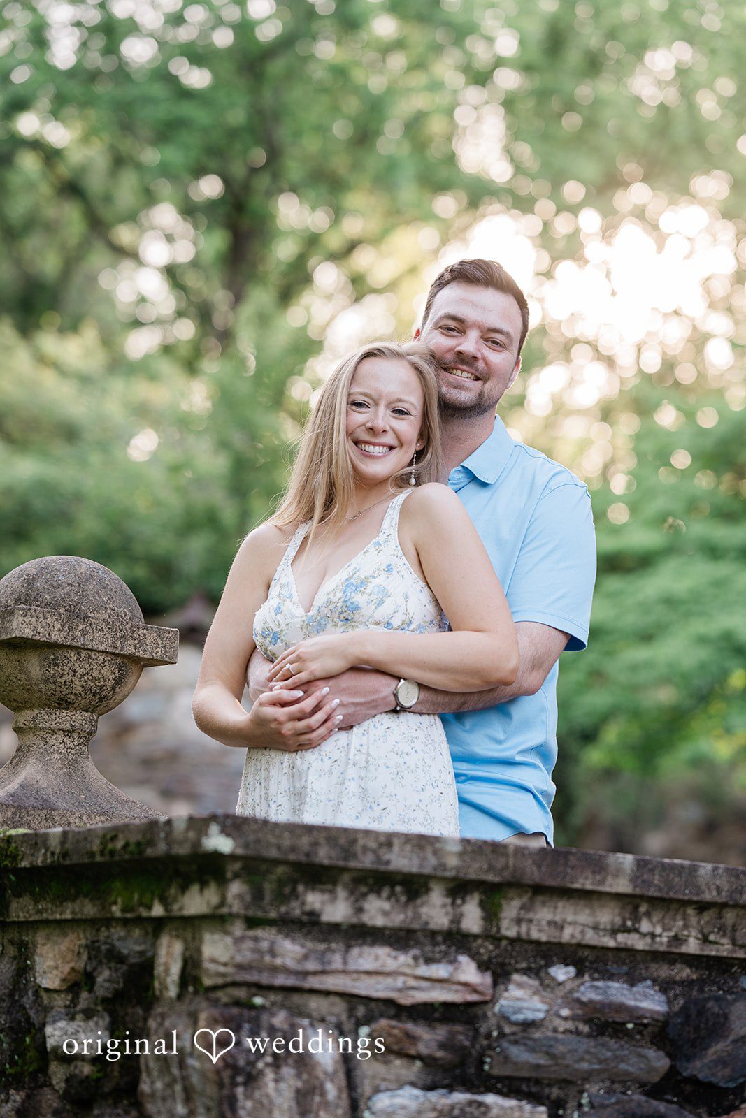 Justine + Danny The couple at Ridley Creek State Park