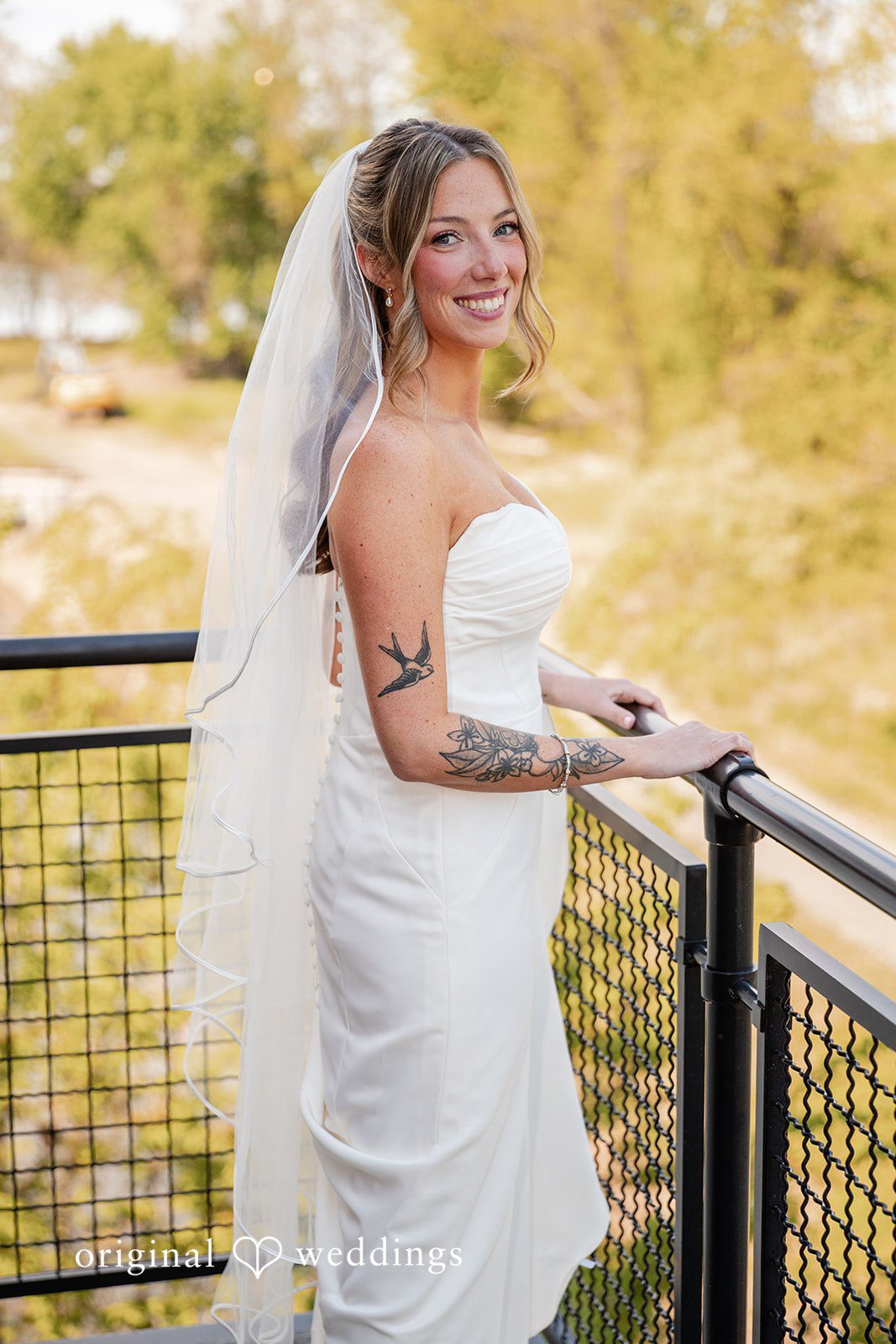 Bridal portrait after getting ready for the wedding day