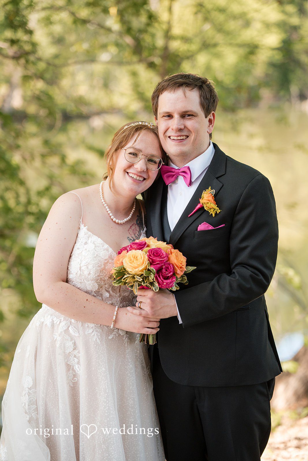 Katherine + Benjamin A stunning portrait of the couple at the Shoreview Community Center