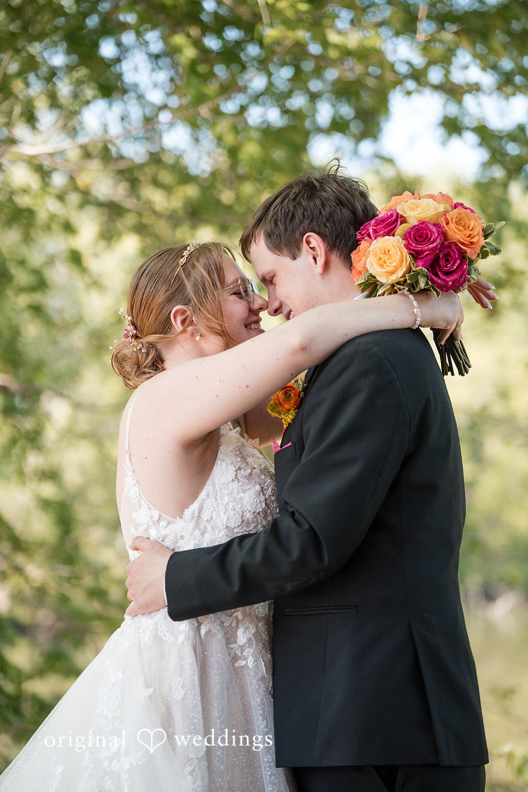 Katherine + Benjamin A romantic portrait of the couple at the garden