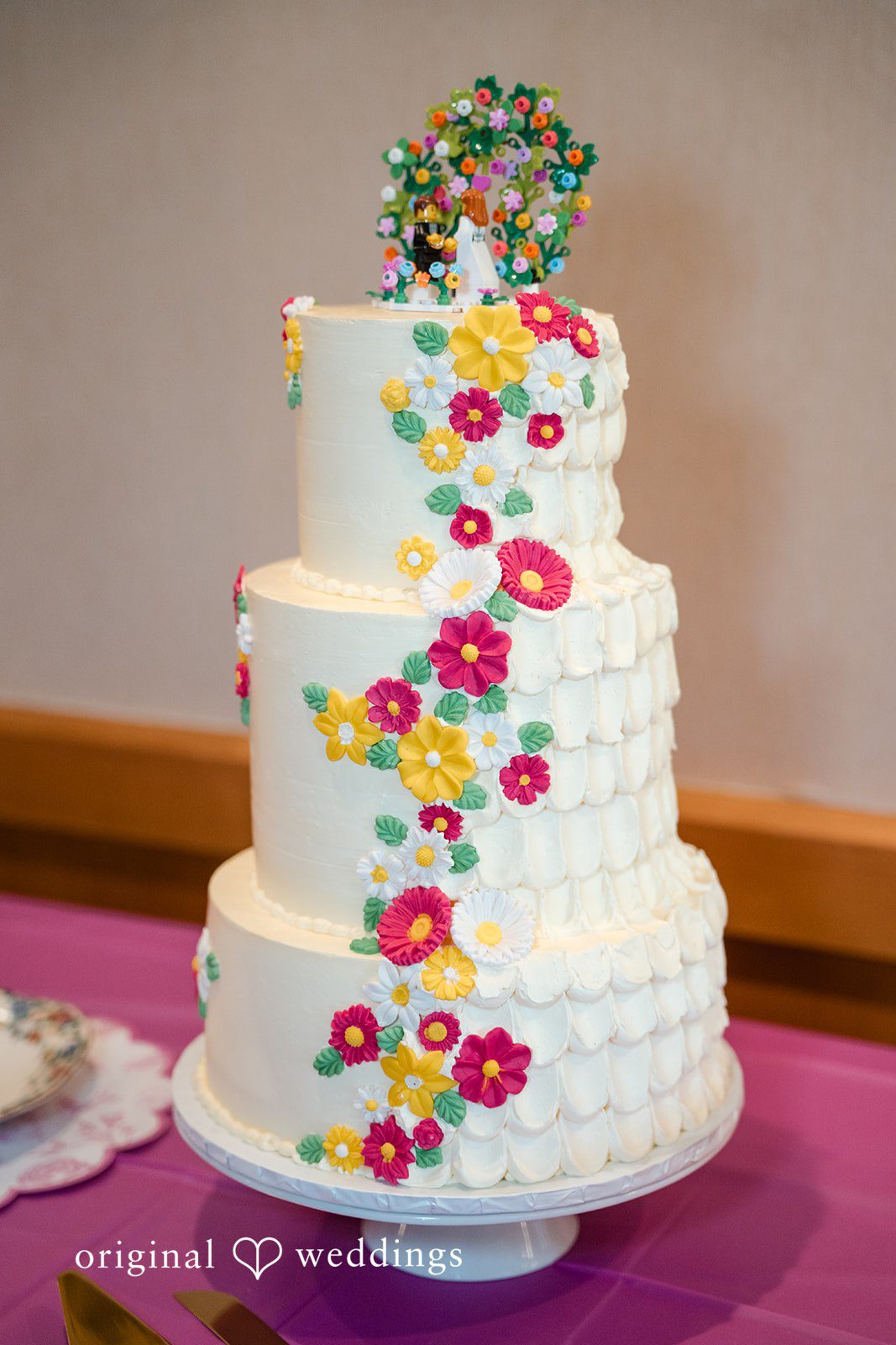 Katherine + Benjamin A huge wedding cake