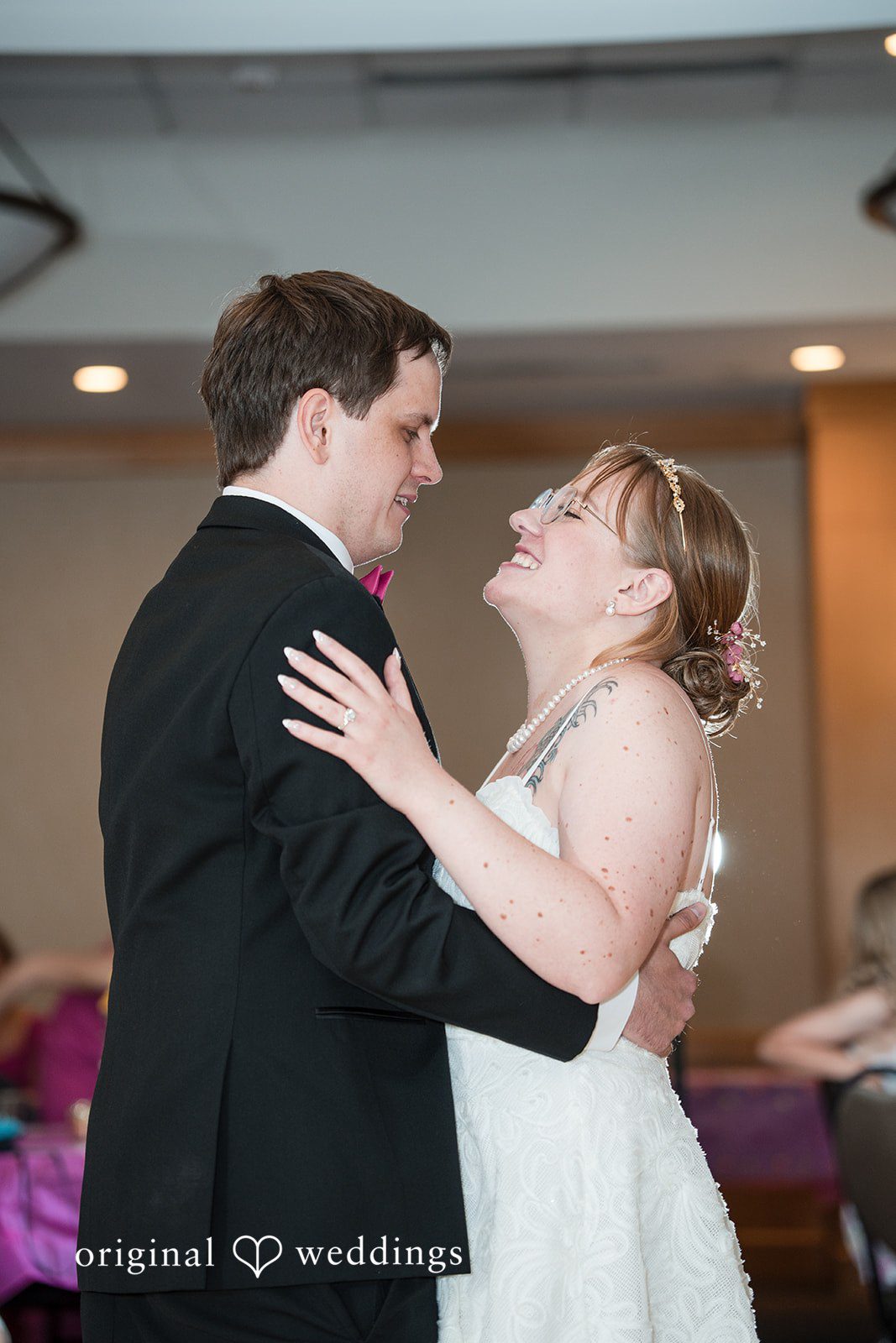 Katherine + Benjamin The couple goes romantic on the dance floor