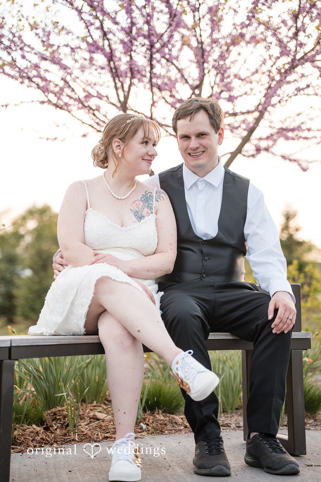 Katherine + Benjamin A seated portrait of the couple