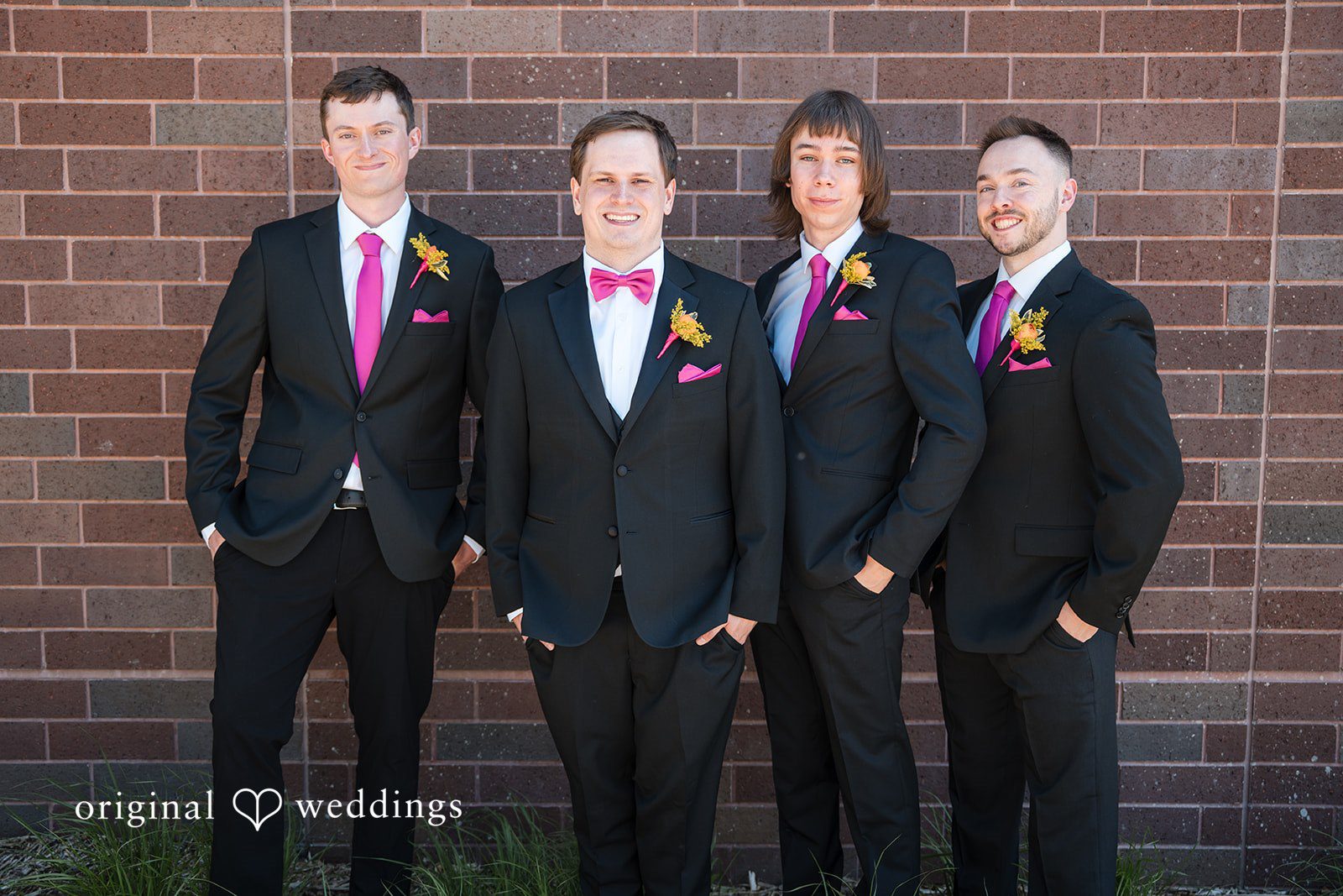 Katherine + Benjamin The groom and his groomsmen