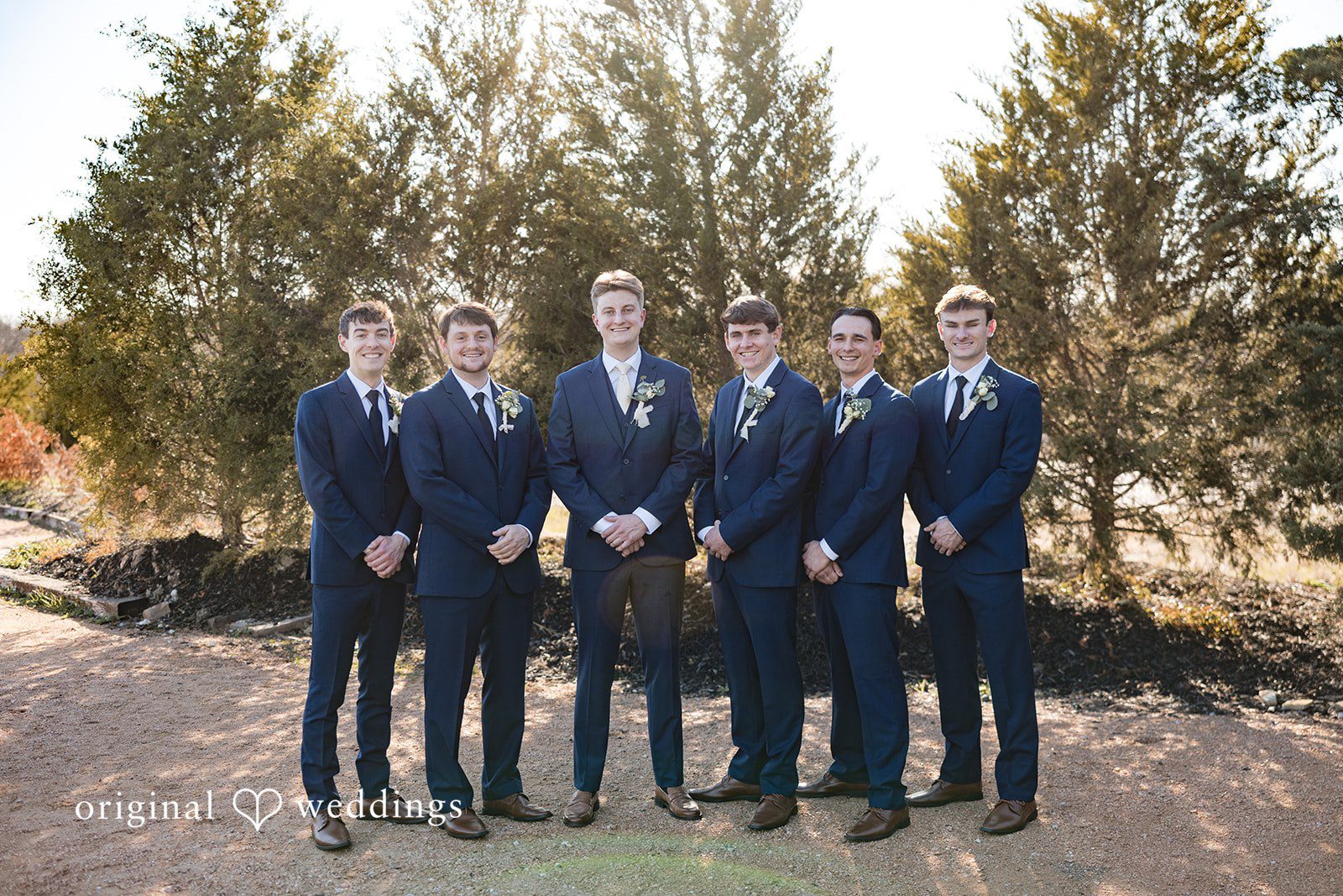 Jacobi + Marlie Beautiful groomsmen group shot at Stone Crest
