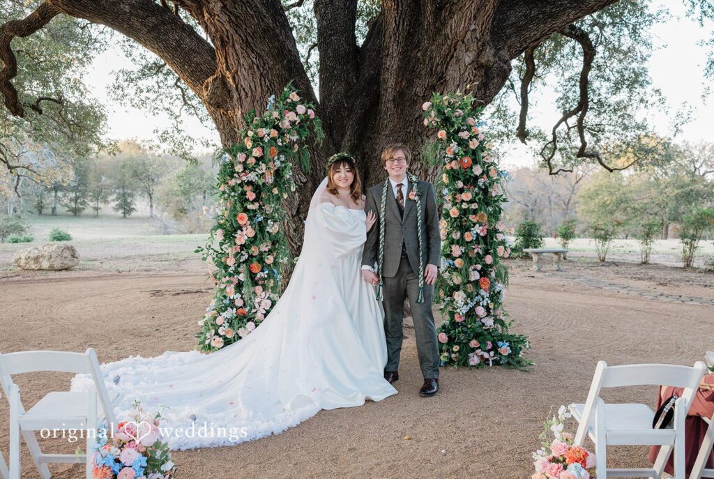 Brittney + Benjamin Stunning Portrait of couple at Stonebridge Wedding & Event Venue captured by Dallas Wedding Photographers from Original Weddings.