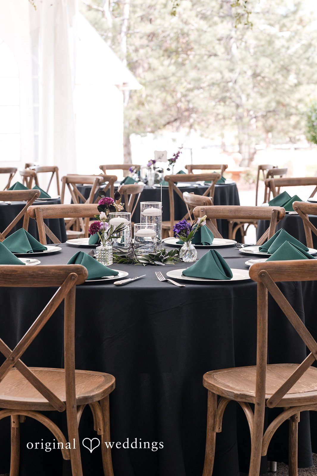 Hannah + Kyle Wedding table decor photography at Tapestry House