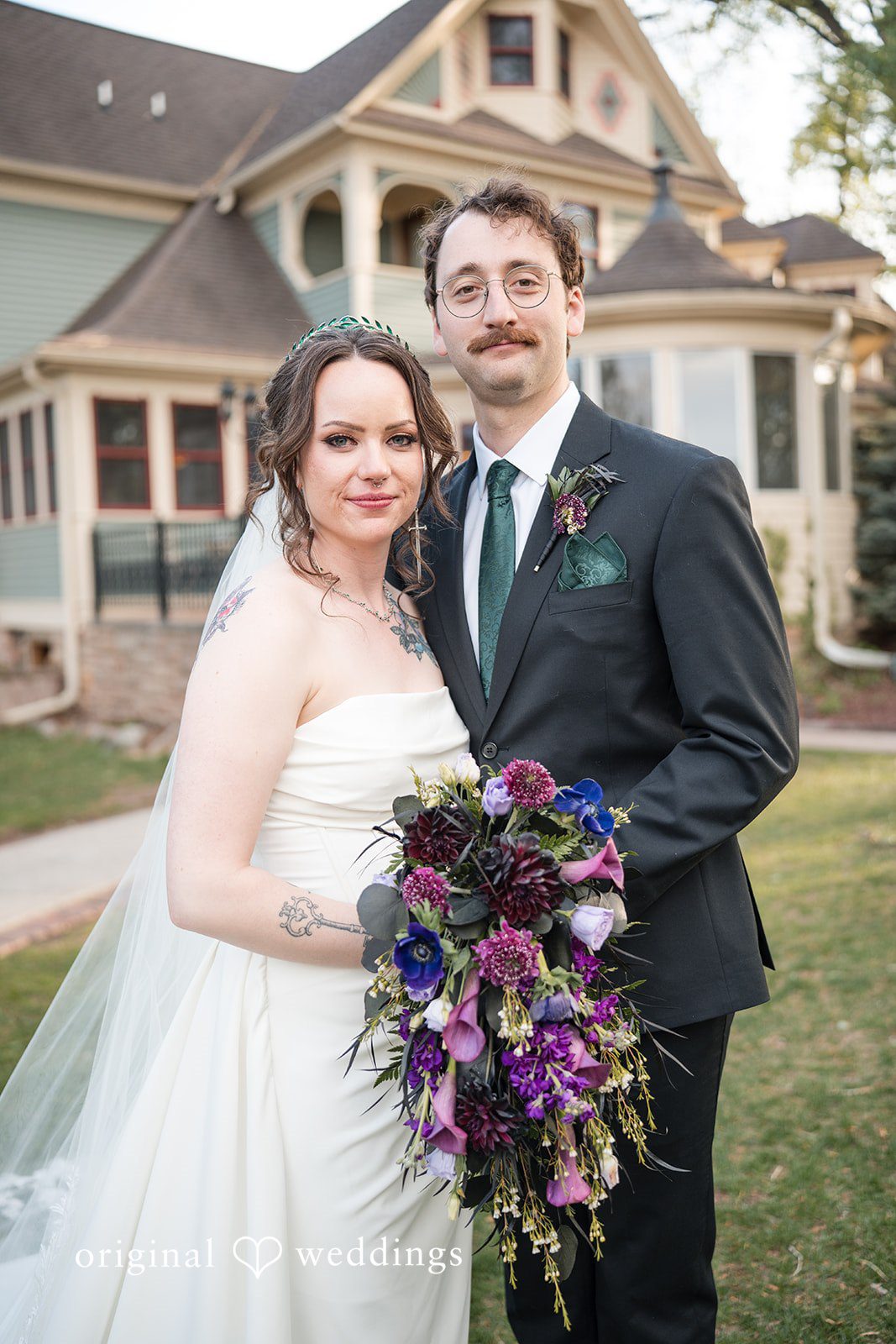 Hannah + Kyle Stunning portrait of bride and groom