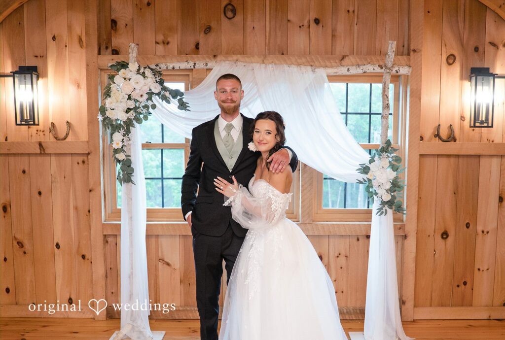 Nicole + Dalton Stunning portrait of couple at The Barn on Harmony Hill captured by CT wedding photographers from Original Weddings