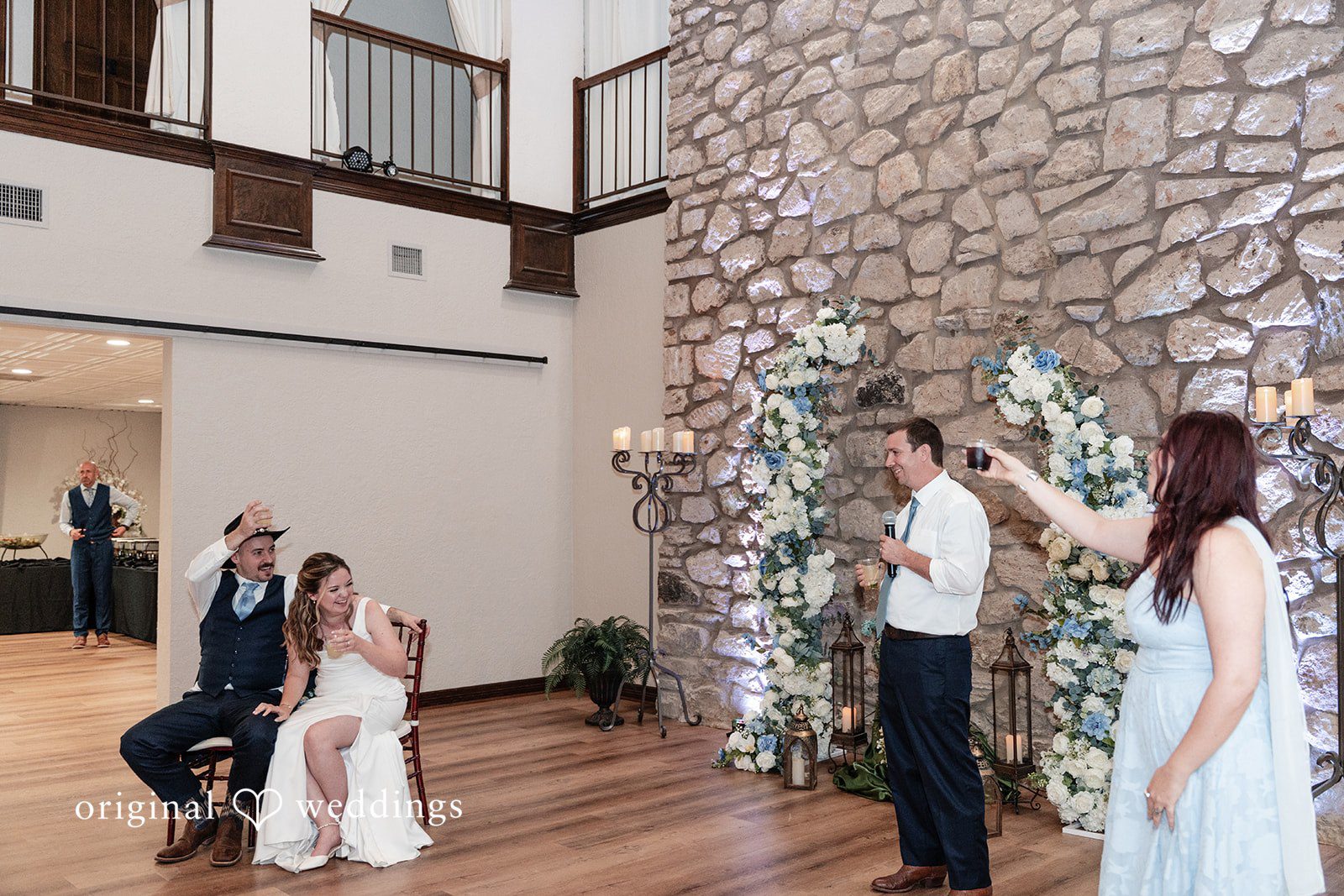 Mary Rose + Nate Bride and groom enjoying fun moments on the dance floor