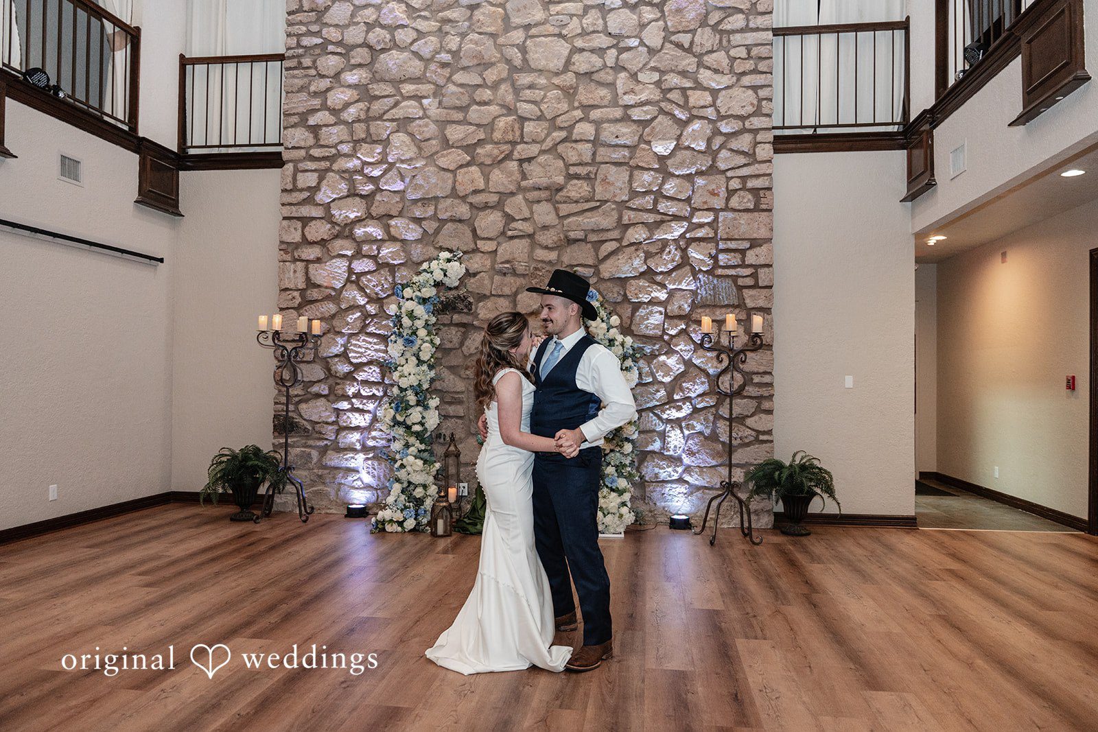 Mary Rose + Nate Bride and groom sharing their first dance at the reception