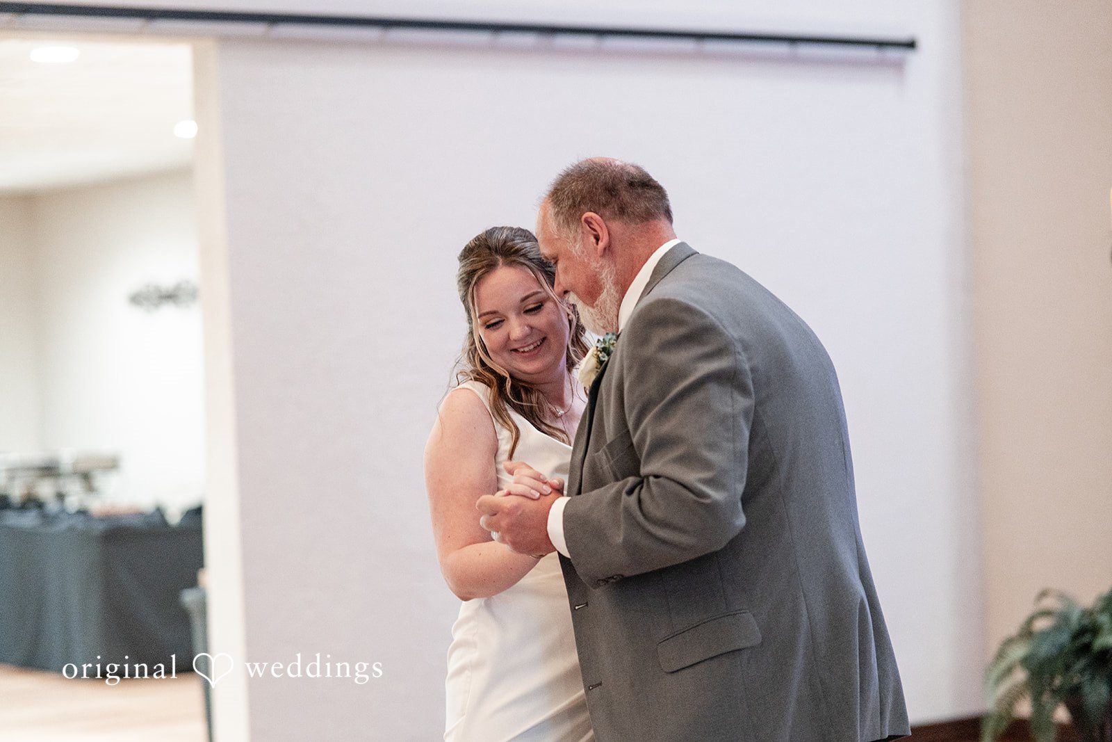 Mary Rose + Nate Bride dancing with her father during the reception