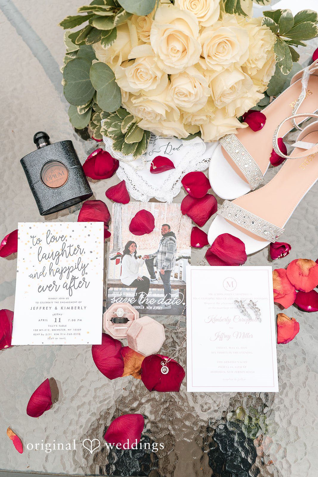 Kimberly + Jeff Bouquet, shoes, rings and other accessories